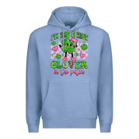 Colony Blue i'm the cutest clover in the patch Premium Hoodie - Artiststas