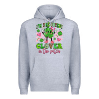 Heather Grey i'm the cutest clover in the patch Premium Hoodie - Artiststas
