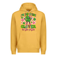 Mustard i'm the cutest clover in the patch Premium Hoodie - Artiststas