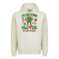 Oatmeal Heather i'm the cutest clover in the patch Premium Hoodie - Artiststas