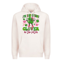 Pale Pink i'm the cutest clover in the patch Premium Hoodie - Artiststas