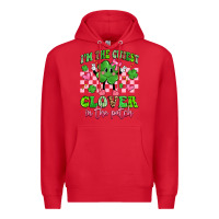 Red i'm the cutest clover in the patch Premium Hoodie - Artiststas