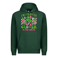 Sports Green i'm the cutest clover in the patch Premium Hoodie - Artiststas