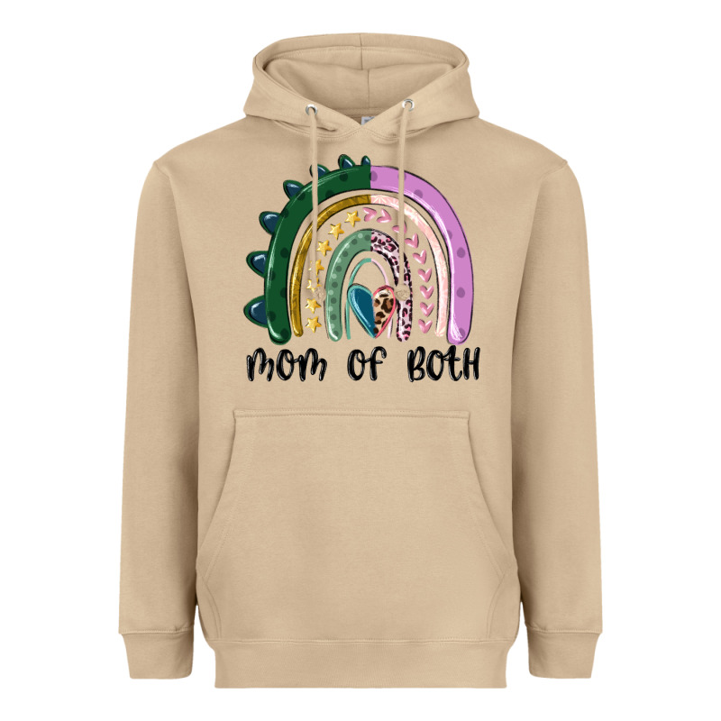 Mom Of Both Rainbow Heavyweight Hoodie by MaliasSmallBusiness | Teevron