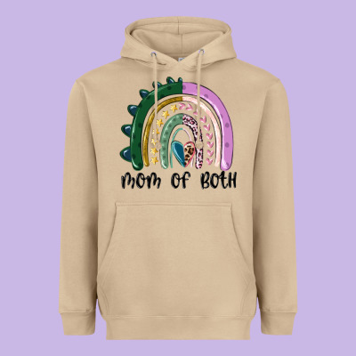 Heavyweight Hoodie mom of both rainbow