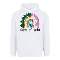 White mom of both rainbow Heavyweight Hoodie - MaliasSmallBusiness