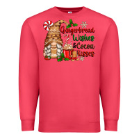 Cardinal gingerbread wishes and cocoa kisses Premium Sweatshirt - Zillion Design Studio
