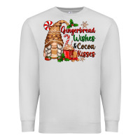Dove Grey gingerbread wishes and cocoa kisses Premium Sweatshirt - Zillion Design Studio