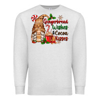 Oatmeal Heather gingerbread wishes and cocoa kisses Premium Sweatshirt - Zillion Design Studio