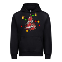 Black Christmas trees lights Urban Hoodie - JahusDesignShop