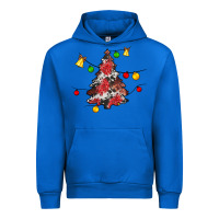 Cobalt Christmas trees lights Urban Hoodie - JahusDesignShop