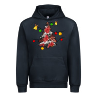 Navy Christmas trees lights Urban Hoodie - JahusDesignShop