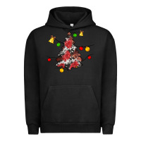 Pigment Black Christmas trees lights Urban Hoodie - JahusDesignShop