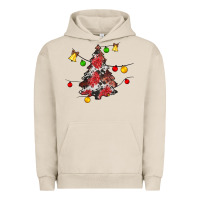 Pigment French Oak Christmas trees lights Urban Hoodie - JahusDesignShop