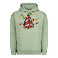 Pigment Oil Green Christmas trees lights Urban Hoodie - JahusDesignShop