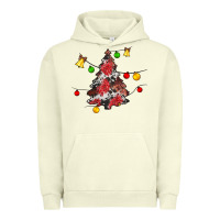 Pigment Pistachio Christmas trees lights Urban Hoodie - JahusDesignShop