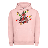 Pigment Salmon Christmas trees lights Urban Hoodie - JahusDesignShop