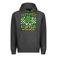 Charcoal Heather i'm the cutest clover in the patch artiststas Premium Hoodie - Artiststas