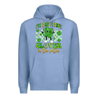 Colony Blue i'm the cutest clover in the patch artiststas Premium Hoodie - Artiststas