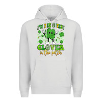 Dove Grey i'm the cutest clover in the patch artiststas Premium Hoodie - Artiststas