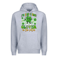 Heather Grey i'm the cutest clover in the patch artiststas Premium Hoodie - Artiststas