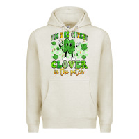 Oatmeal Heather i'm the cutest clover in the patch artiststas Premium Hoodie - Artiststas