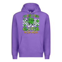 Purple i'm the cutest clover in the patch artiststas Premium Hoodie - Artiststas