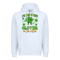 White i'm the cutest clover in the patch artiststas Premium Hoodie - Artiststas