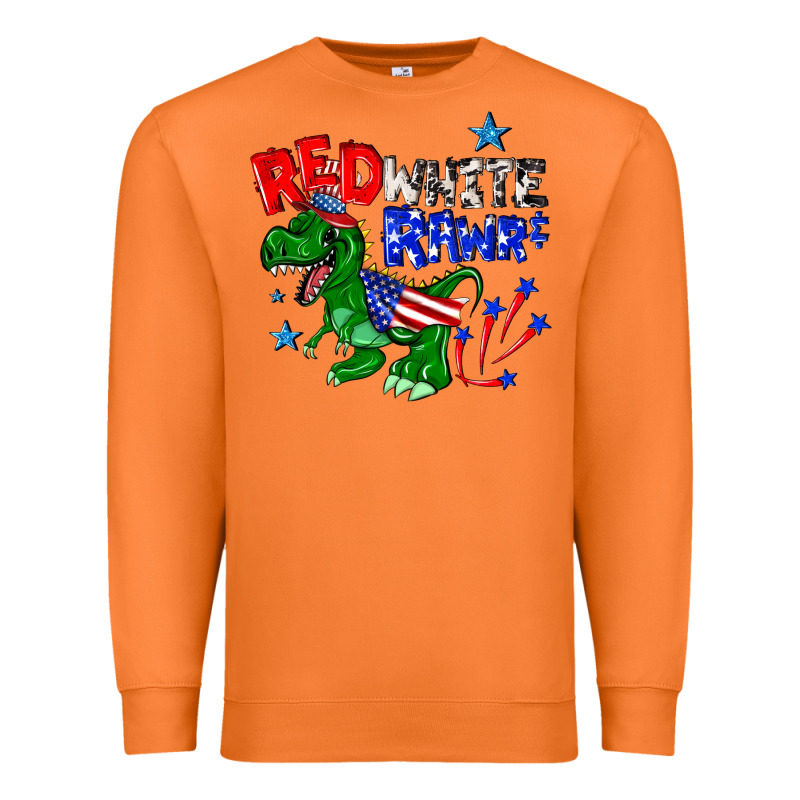 Red White Rawr Billie Wilder Premium Sweatshirt by texasbilliewilder | Teevron
