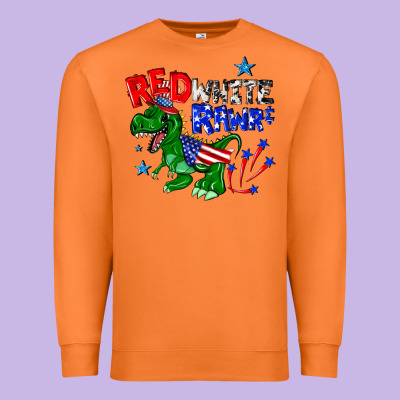 Premium Sweatshirt red white rawr billie wilder