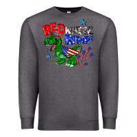 Charcoal Heather red white rawr billie wilder Premium Sweatshirt - texasbilliewilder