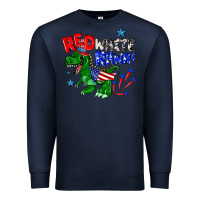 Navy red white rawr billie wilder Premium Sweatshirt - texasbilliewilder