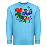 Ocean Blue red white rawr billie wilder Premium Sweatshirt - texasbilliewilder