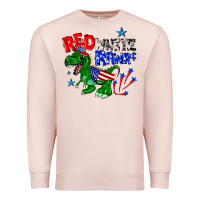 Pale Pink red white rawr billie wilder Premium Sweatshirt - texasbilliewilder