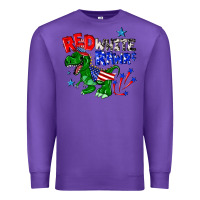 Purple red white rawr billie wilder Premium Sweatshirt - texasbilliewilder