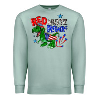 Seafoam red white rawr billie wilder Premium Sweatshirt - texasbilliewilder