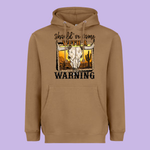 Should've Come With A Warning Heavyweight Hoodie Designed By Maliassmallbusiness
