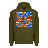 Basic Sunflower And Leopard Premium Hoodie | Teevron