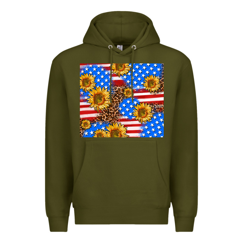 Basic Sunflower And Leopard Premium Hoodie by AdoDesignShop | Teevron