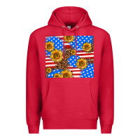 Cardinal basic sunflower and leopard Premium Hoodie - AdoDesignShop
