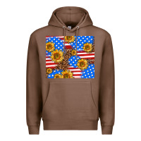 Chestnut basic sunflower and leopard Premium Hoodie - AdoDesignShop