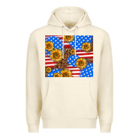 Sandshell basic sunflower and leopard Premium Hoodie - AdoDesignShop