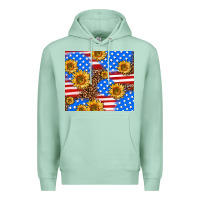 Seafoam basic sunflower and leopard Premium Hoodie - AdoDesignShop