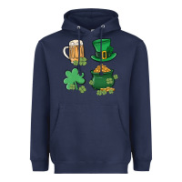 Navy pot of gold Heavyweight Hoodie - MaliasSmallBusiness