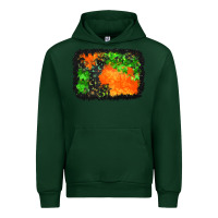 Forest Green halloween mystic symbol background Urban Hoodie - BundleAndBundleShop