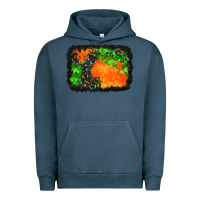 Pigment Midnight Navy halloween mystic symbol background Urban Hoodie - BundleAndBundleShop