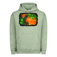 Pigment Oil Green halloween mystic symbol background Urban Hoodie - BundleAndBundleShop