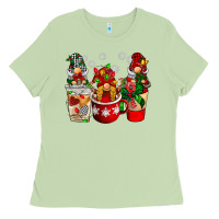 Matcha Christmas coffee gnome Ladies Tee - BarkalooDesign