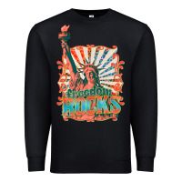 Black retro freedom rocks billie wilder Premium Sweatshirt - texasbilliewilder
