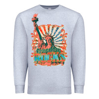 Heather Grey retro freedom rocks billie wilder Premium Sweatshirt - texasbilliewilder